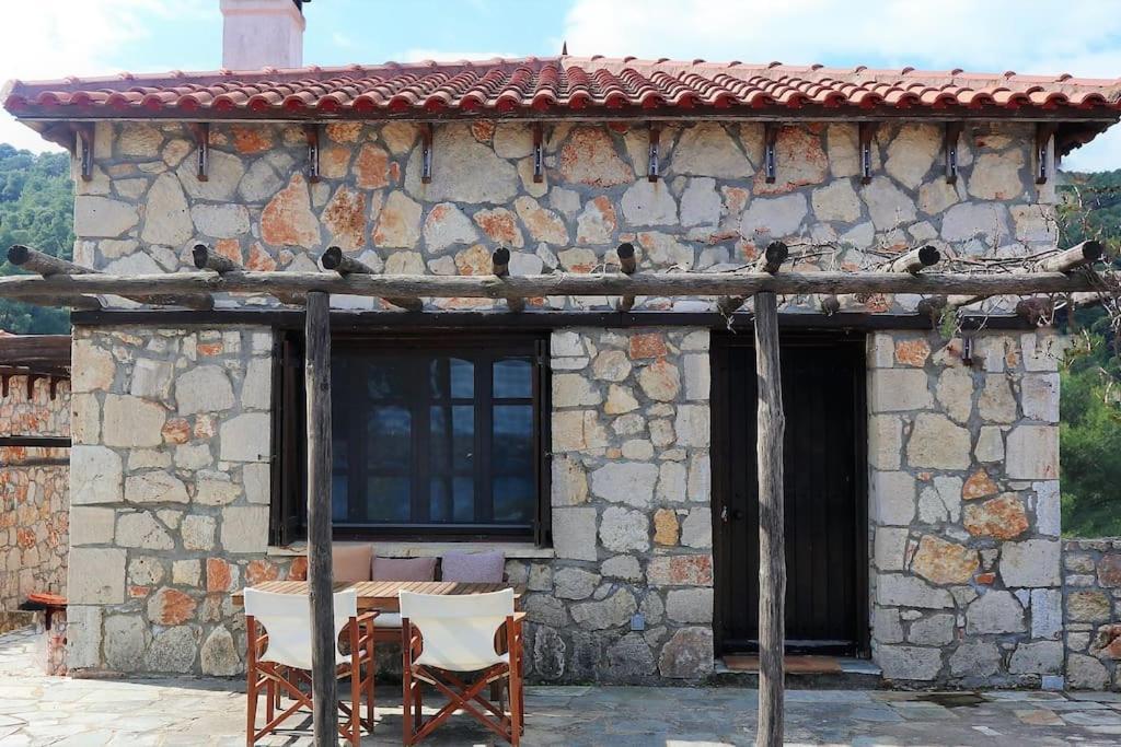 Wood & Stone Dream View House B Villa Diáporosz Kültér fotó